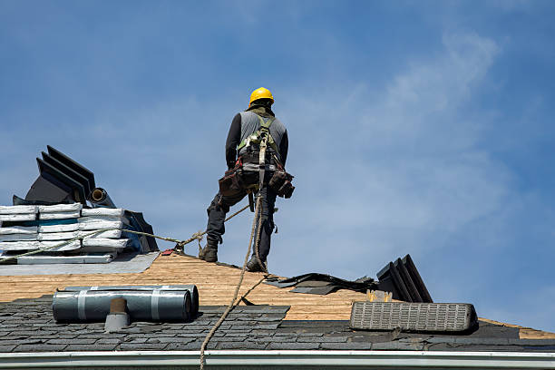 Professional Roofing technician working in De Witt, NY
